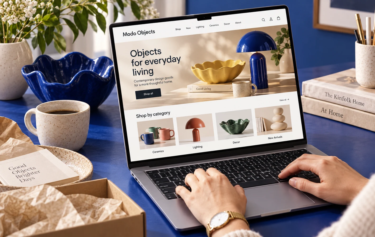 E-Commerce: illustrative interface displayed on a device