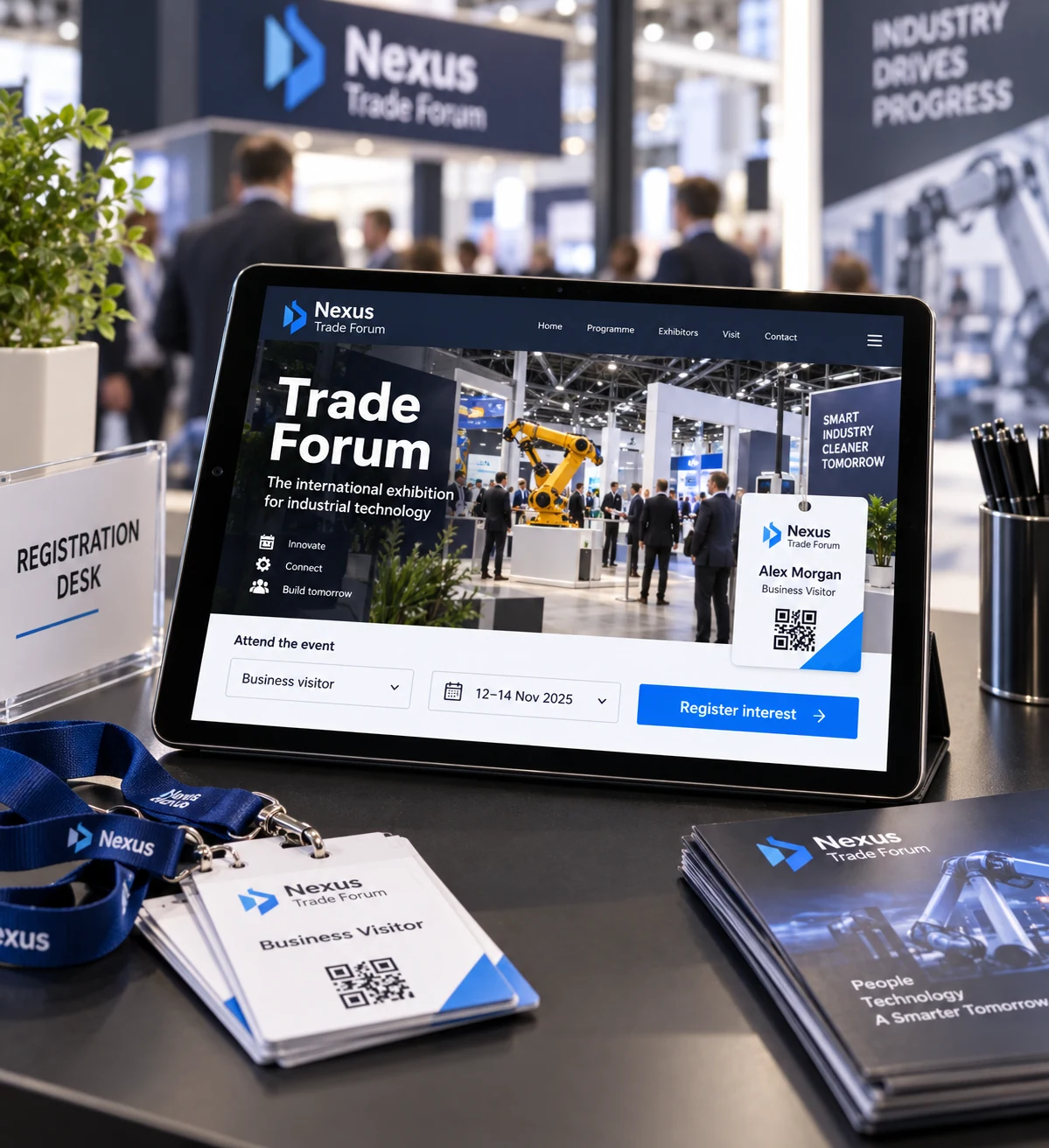 Event Coordinators: illustrative interface displayed on a device