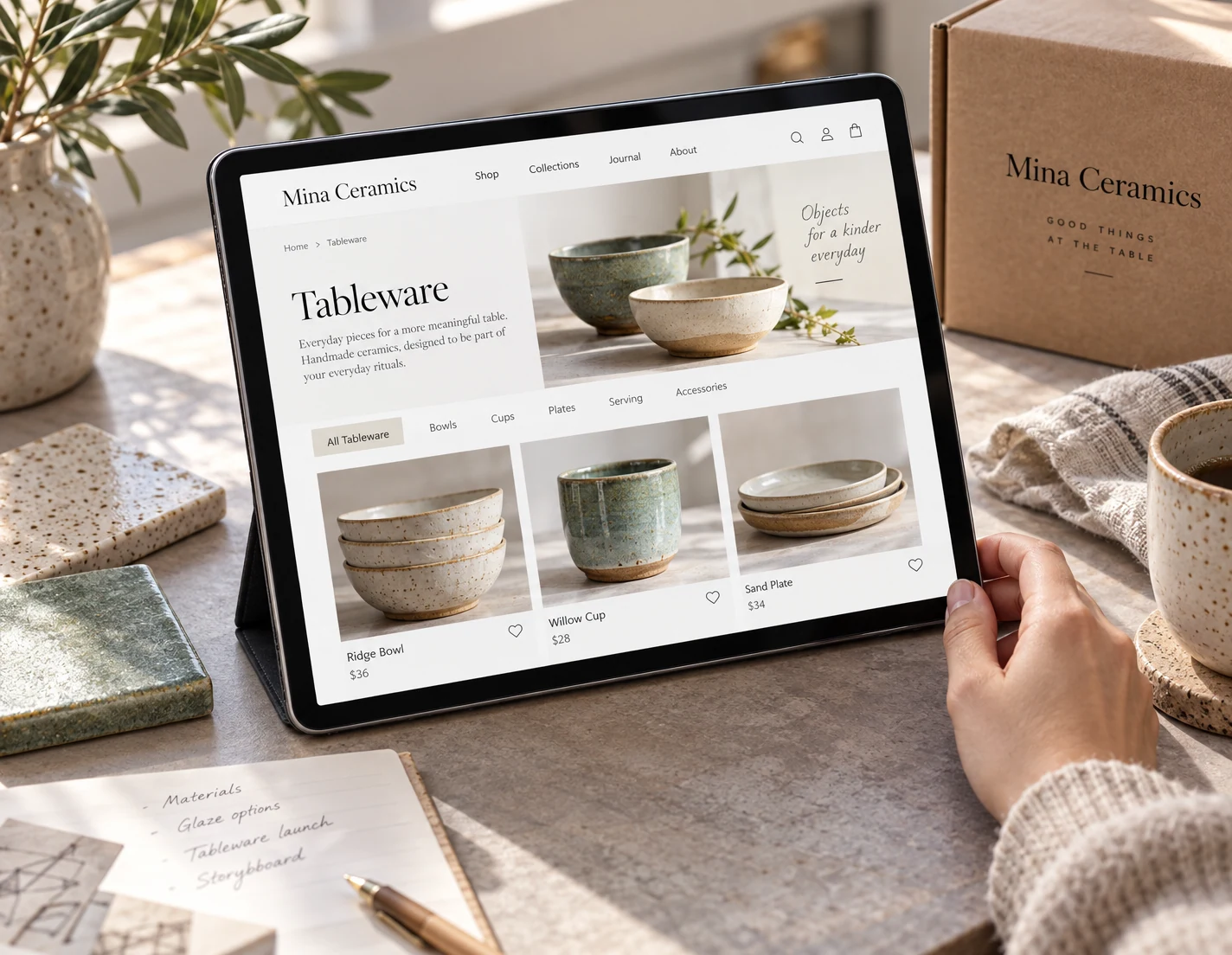 An indexable product catalogue
